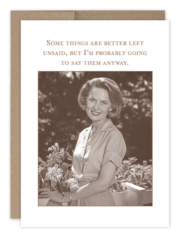 Better Left Unsaid Card