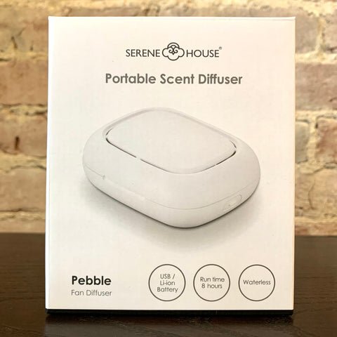 Pebble White Portable Fan Diffuser