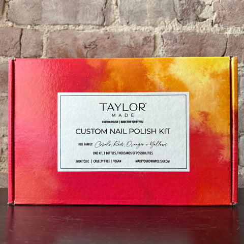 Taylor Made Custom Nail Polish Kit - CORALS | REDS | ORANGES | YELLOWS