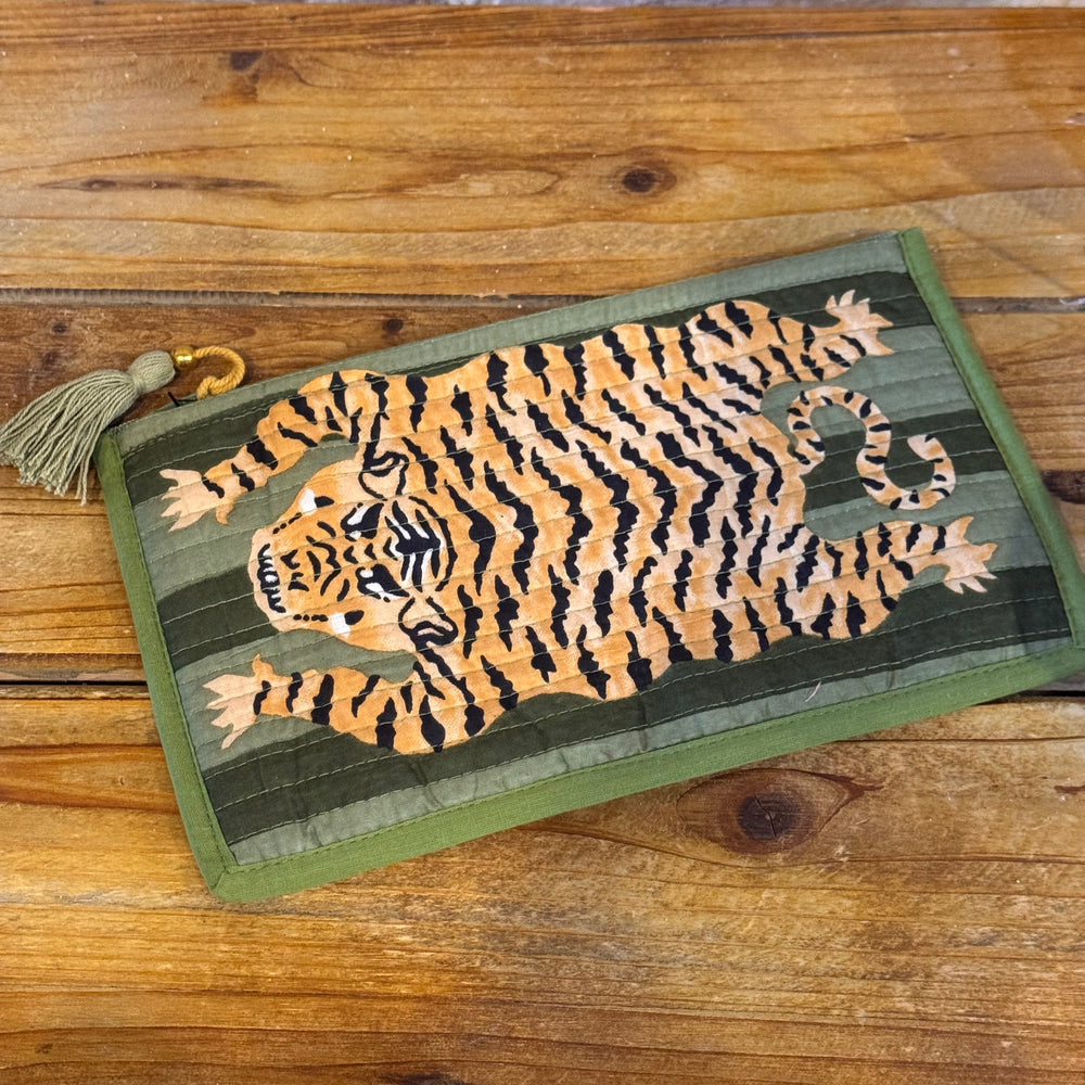 Cotton Tiger Travel Pouch