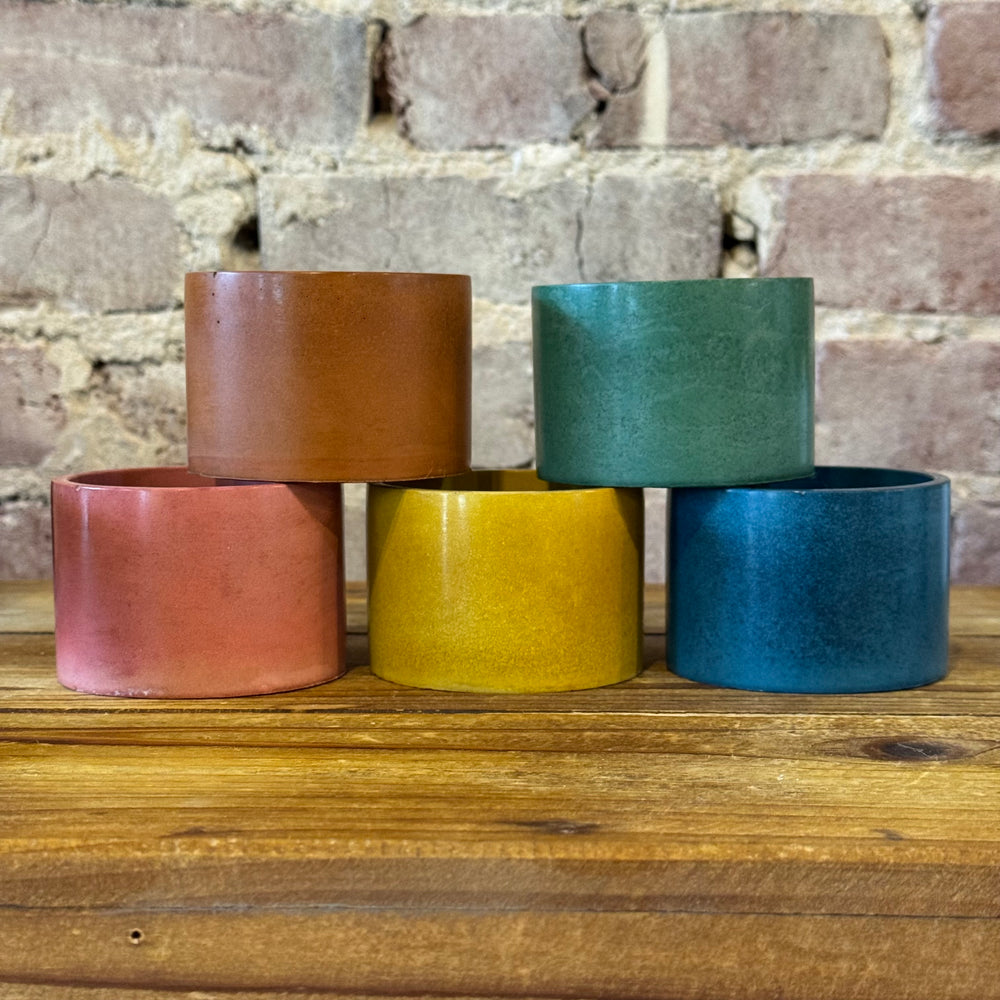 Stone & Stem Colored Cement Pots