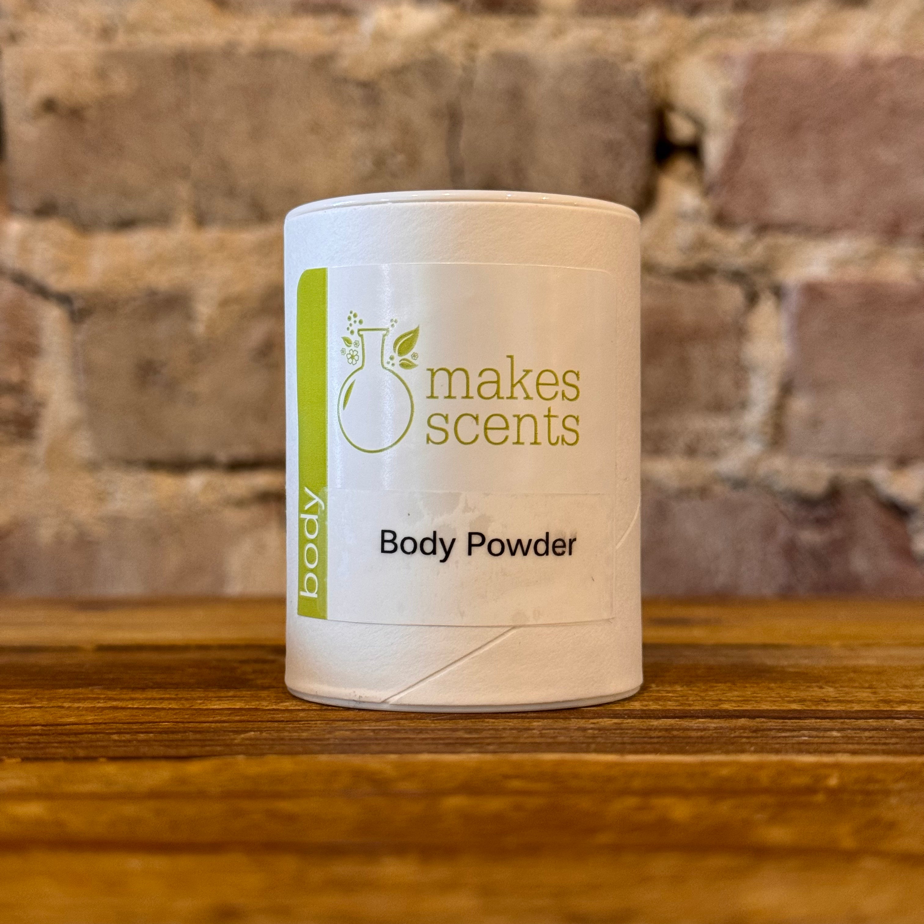 Example Design Body Powder Body Powder – Makes Scents