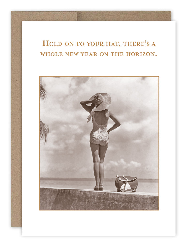 New Year on the Horizon Birthday Card