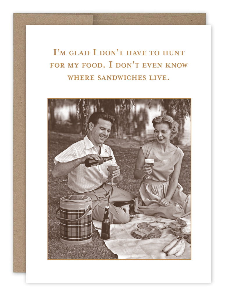 Hunt for Food Birthday Card