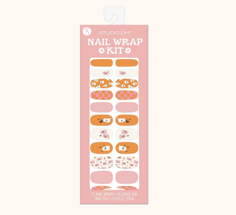 Studio Oh! Spooky Ghost and Checkers Nail Wrap