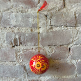 Hand-Painted Paper Mache Ornament
