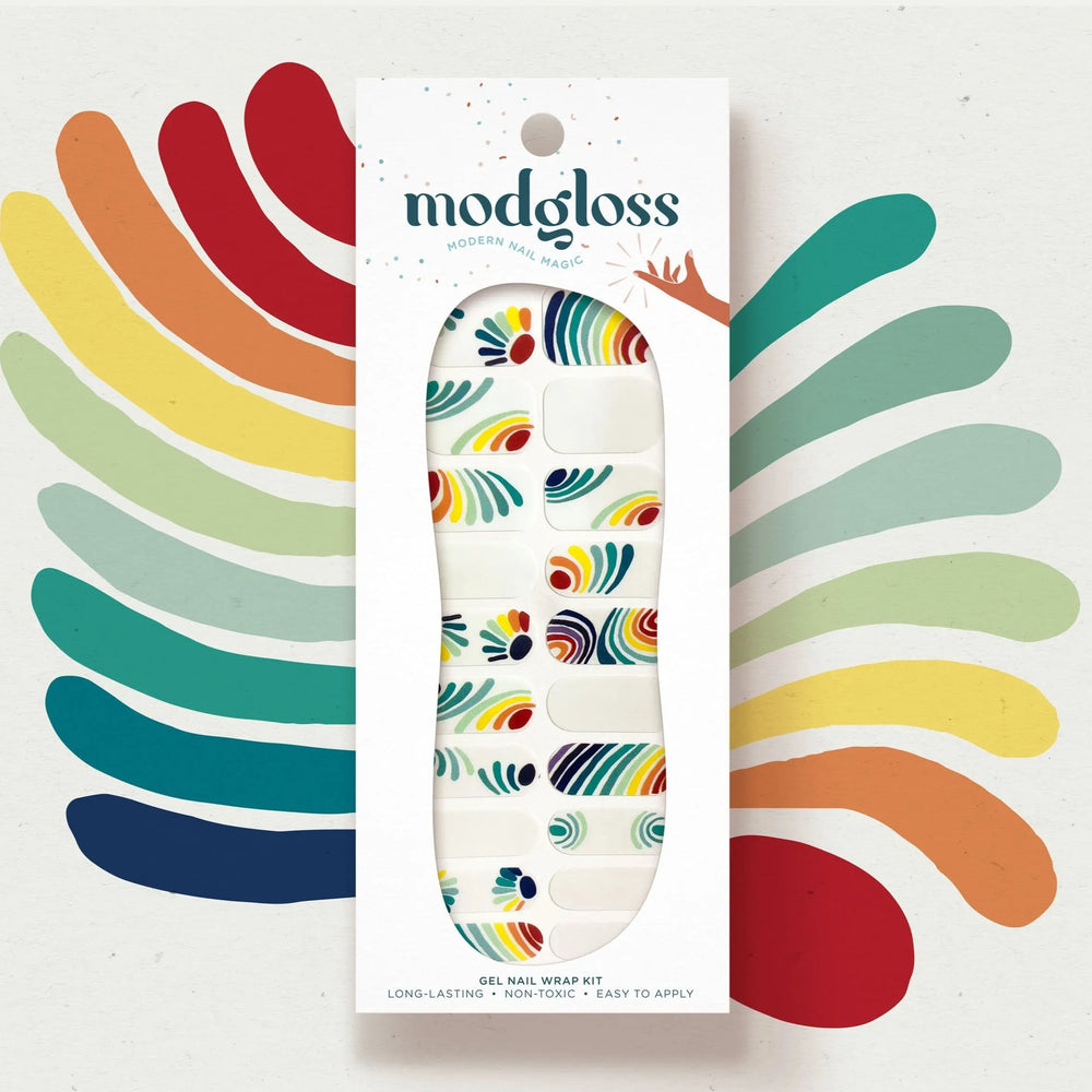 Modgloss It’s a Vibe Boho Rainbow Nail Wrap Kit