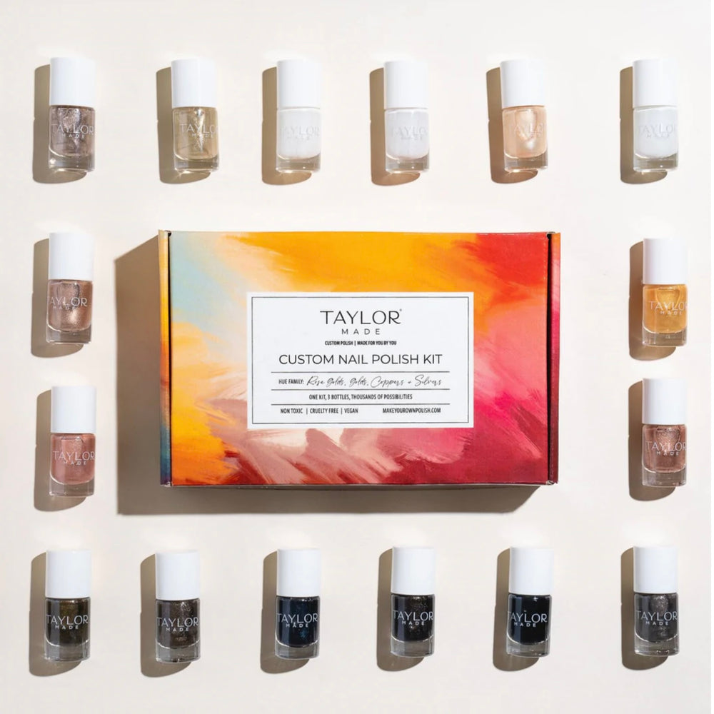 Taylor Made Custom Nail Polish Kit - ROSE GOLD | GOLD | COPPER | SILVER