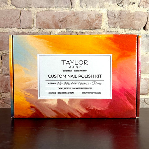 Taylor Made Custom Nail Polish Kit - ROSE GOLD | GOLD | COPPER | SILVER