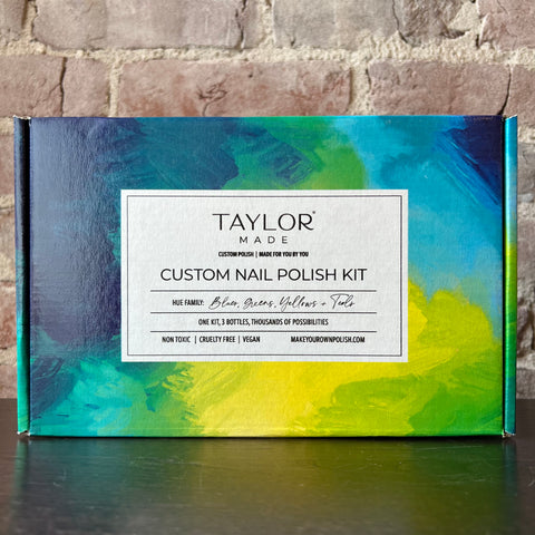 Taylor Made Custom Nail Polish Kit - BLUES | GREENS | YELLOWS | TEALS